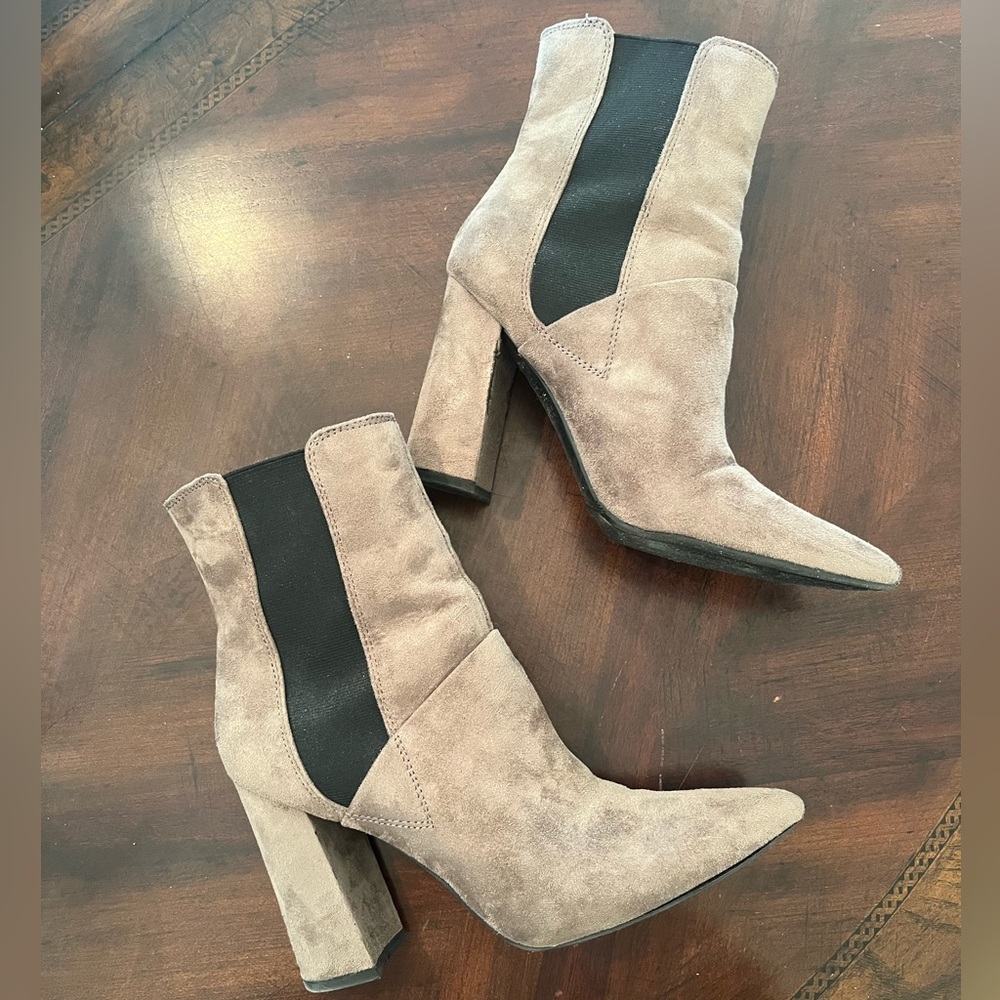 Gray Guess booties